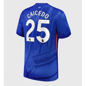 Chelsea Moises Caicedo #25 Hjemmebanetrøje 2025-26 Kortærmet